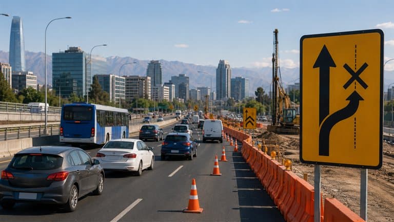 Cierran acceso a La Cañada desde Tobalaba por trabajos de AVO II
