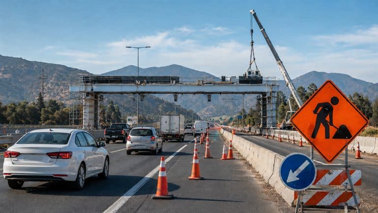 Ruta 78 tendrá segregación de pista por trabajos en peaje Melipilla 2 y 3